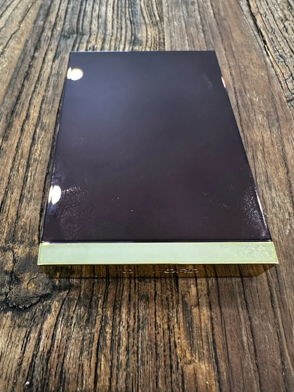 Tom Ford Eye Color Quad — Deep Plum with Gold Trim